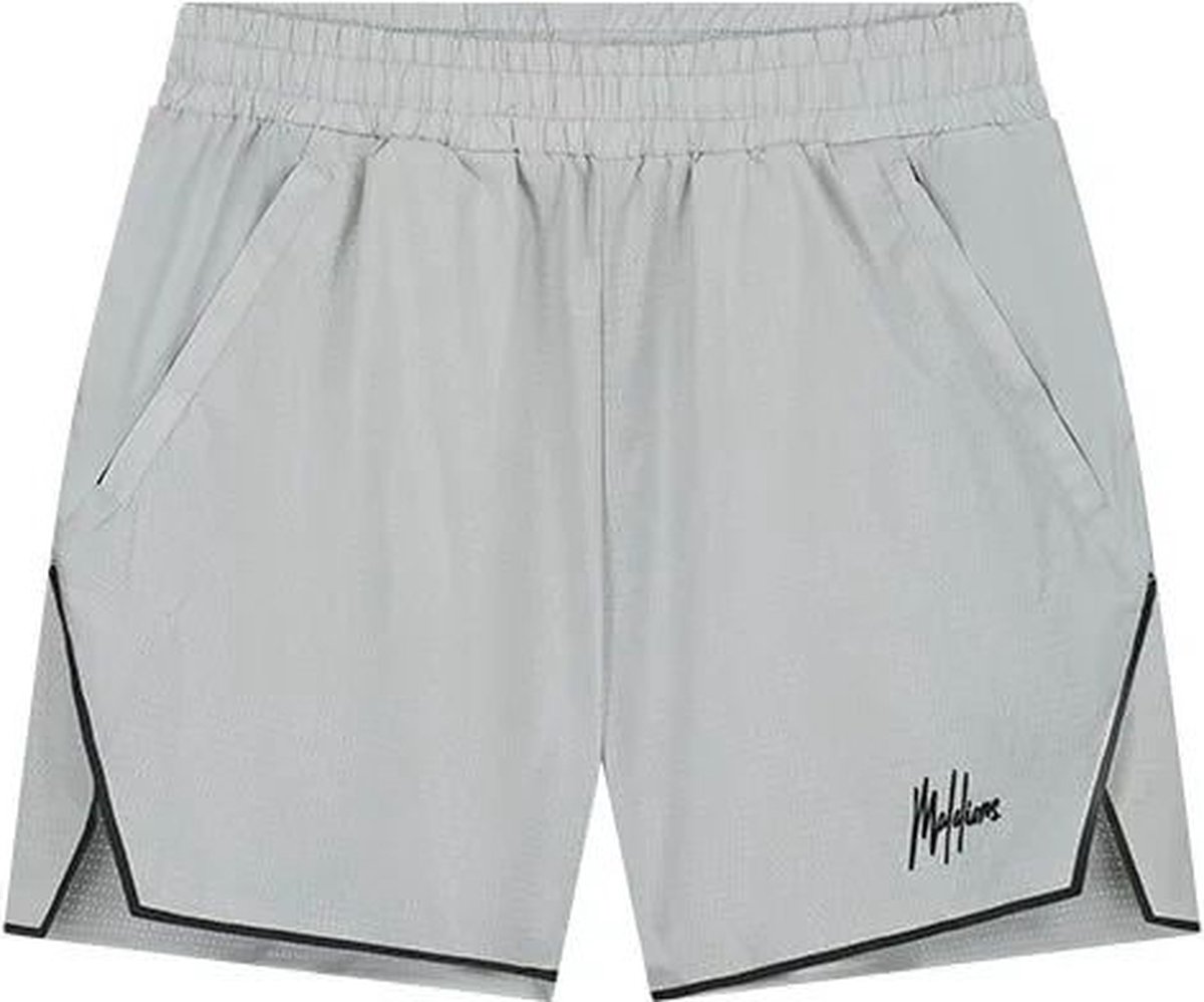 Malelions Sport Active Mesh Shorts Light Grey Maat XL