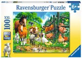 Bol.com Ravensburger puzzel Dierenbijeenkomst - Legpuzzel - 100 stukjes aanbieding
