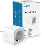 Iqonic Slimme Stekker - Smart Plug - Met Tijdschakelaar en Energiemeter - 16A - 1 Stuk