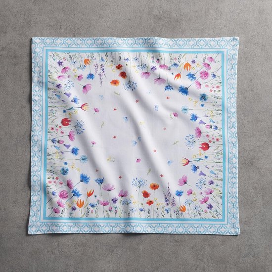 Maison d' Hermine Servetten 100% katoen stoffen servetten decoratieve wasbare paasservetten set met 4 stuks voor thuis, keuken, cocktailparty's, Indigo Love - lente/zomer (45cm x 45cm Maison d' Hermine Servetten 100% katoen stoffen servetten decoratieve wasbare paasservetten set met 4 stuks voor thuis, keuken, cocktailparty's, Indigo Love - lente/zomer (45cm x 45cm