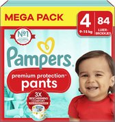 Pampers - Pantalon de Protection Premium - Taille 4 - Mega Pack - 84 pièces - 9/15 KG