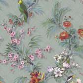 DUTCH WALLCOVERINGS Behang Tropical grijs