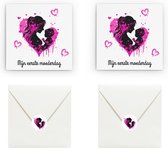 Moederdag - Wenskaart - Moederdag cadeautje - Set van 2 - inclusief envelop en sluitzegels - Eigen design en Print