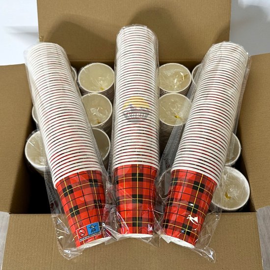 Reusable Koffiebeker Schotse ruit Scotty 180ml