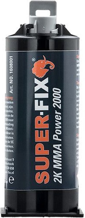 Super-Fix 2K MMA Power 2000 - Hoge prestatielijm voor metaal, hout ...
