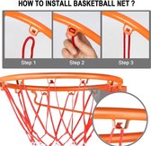 2 stuks professioneel basketbalnet 6 mm, reserve-net voor basketbalkorf, voor alle weersomstandigheden, voor basketbalkorf voor outdoor basketbalkorf + 1 x net net tas