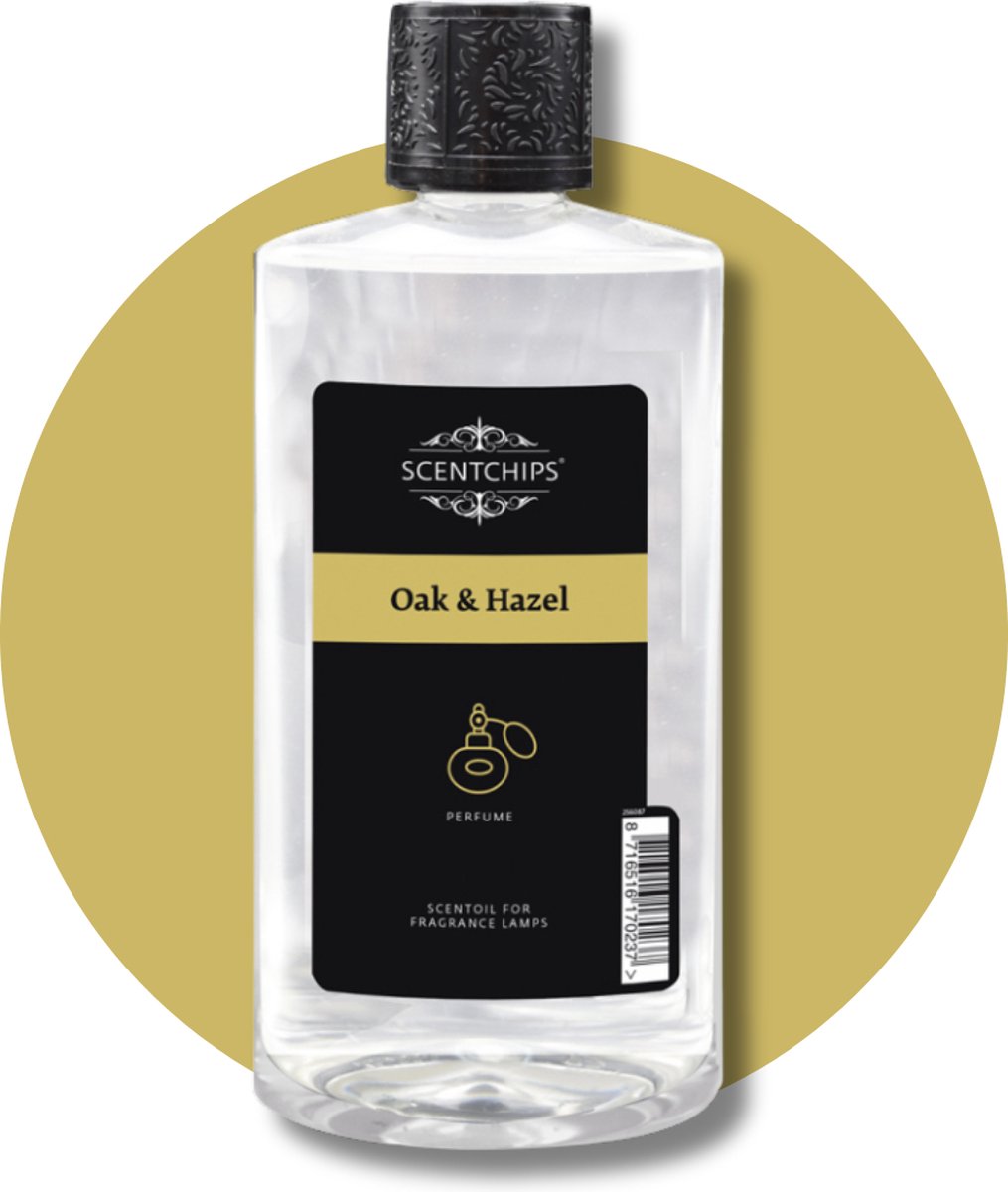 Goedkoopste Scentchips® Oak & Hazel - Geurolie Voor Oliebrander - Parfum Olie - Geurolie Voor Lampenolie - Geurlamp Olie - 475ml