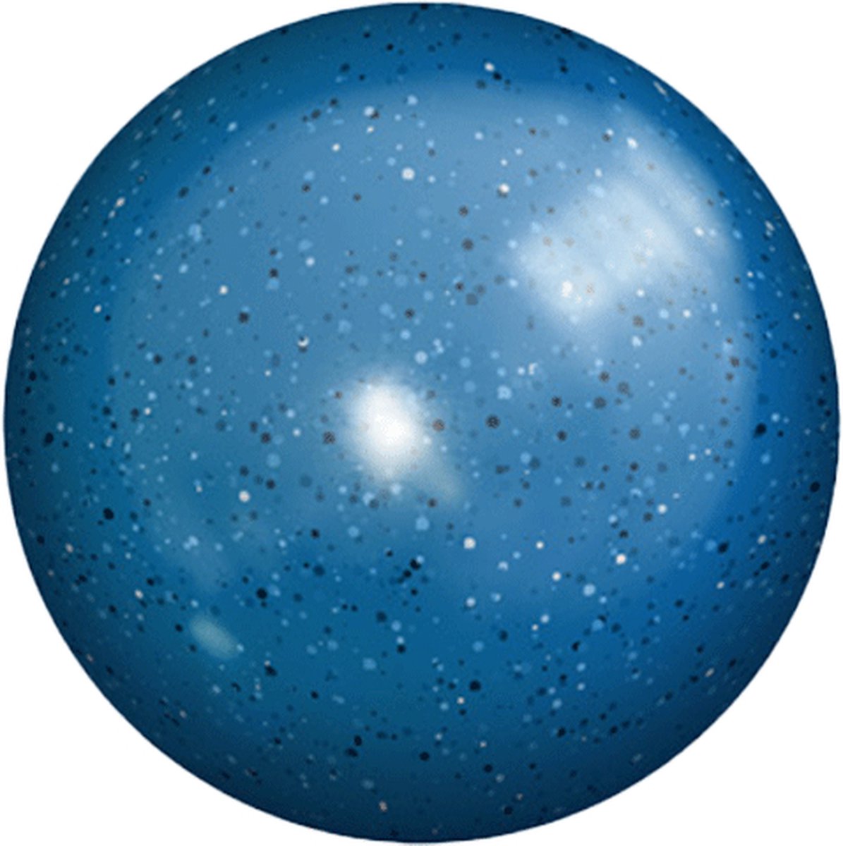 Summertoys Bal glitter 13 cm blauw