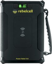 Rebelcell - Banque d'alimentation outdoor Power Rebel 96K - jusqu'à 24 fois le chargement du téléphone, chargement sans fil, 2 ports 12 V, prêt pour l'énergie solaire
