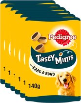 Pedigree Tasty Minis Cheesy Bites - Hondensnacks - Kaas & Rund - 6 x 140g
