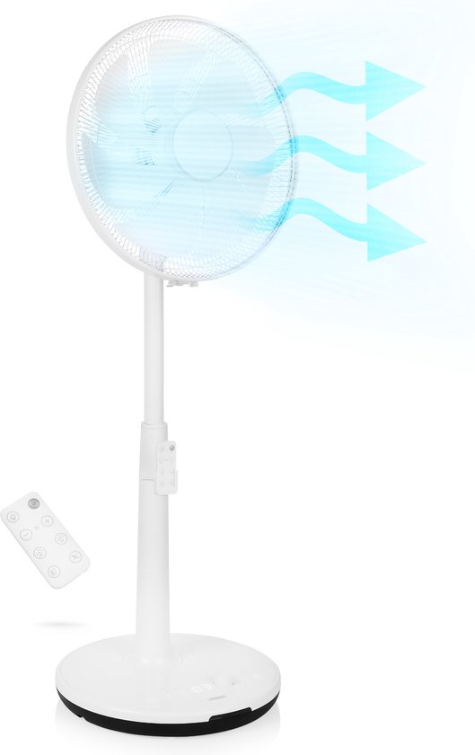 Princess 358450 Slimme stille torenventilator 24 snelheden, timer, afstandsbediening, 90° oscillatie, wit