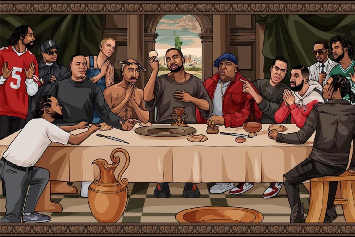 Pyramid The Last Supper of Hip Hop Poster 61x91.5cm Multi color