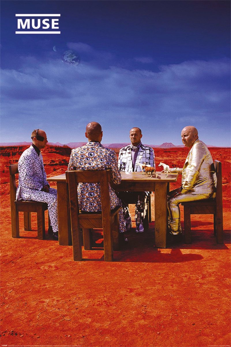Pyramid Muse Black Holes And Revelations Poster 61x91.5cm Multi color