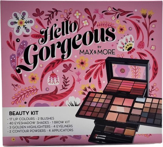 Foto: Max more beauty kit make up hello gorgeous 73 delig giftset voor dames meisjes 