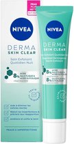 Nivea Exfoliator Derma Skin Clear Night - 6 x 40 ml - Voordeelverpakking
