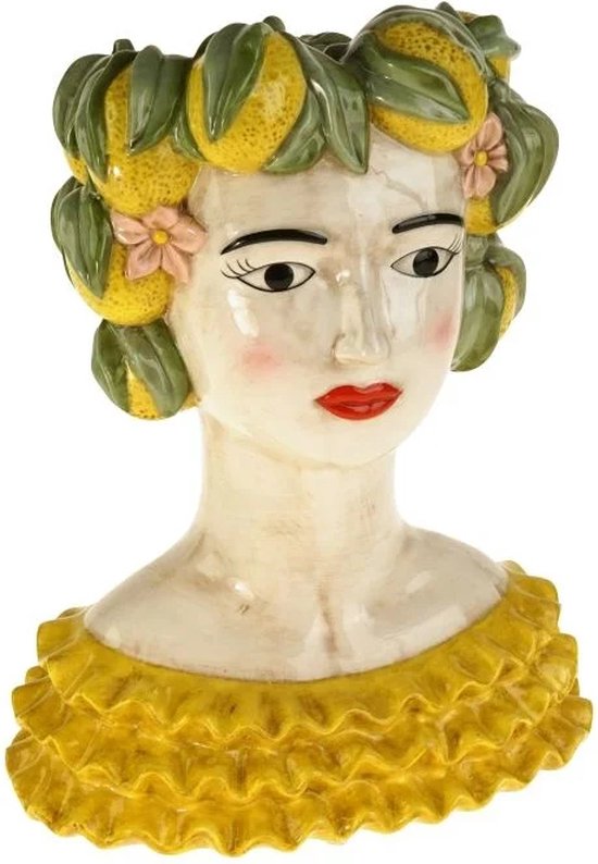 Siervaas Siciliaanse Vrouwenbuste Lady Lemon