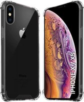Schokbestendig Hoesje - Crystal Clear Back Cover Geschikt voor: Apple iPhone X / XS | Transparante achterkant PC & TPU Bumper