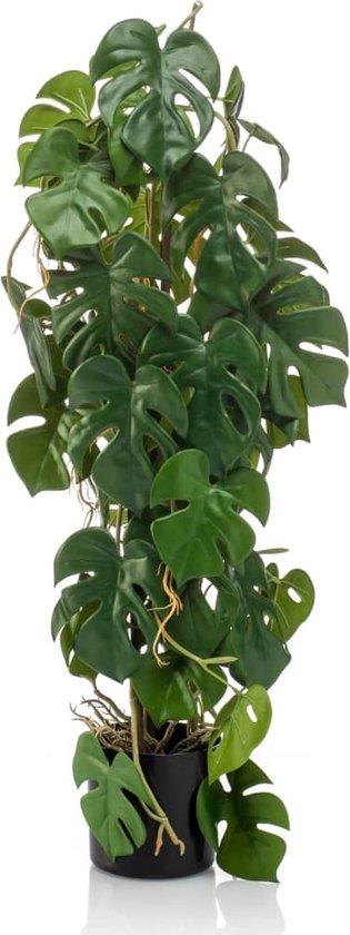 Emerald kunstplant in pot monstera 75 cm