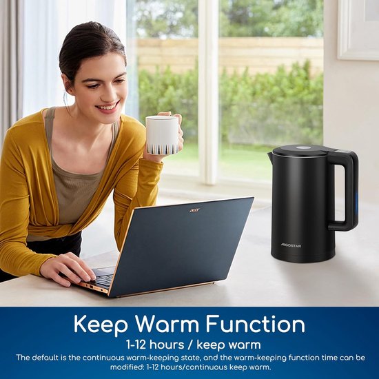 Electric Kettle Stainless Steel 1.7 l Toro Caffè