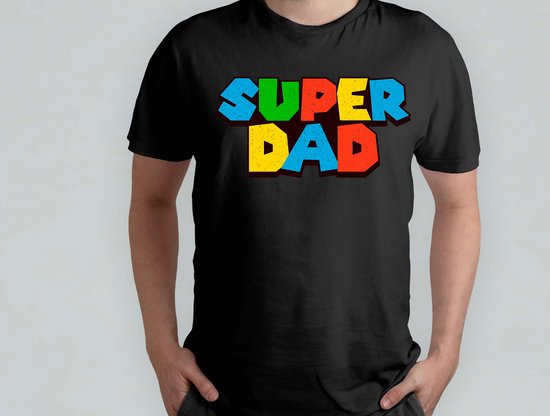 Super Papa - T Shirt - cadeau - cadeau - père - papa - meilleur papa du monde - anniversaire - unisexe - fête des pères - meilleur papa du monde - père - amour - mignon