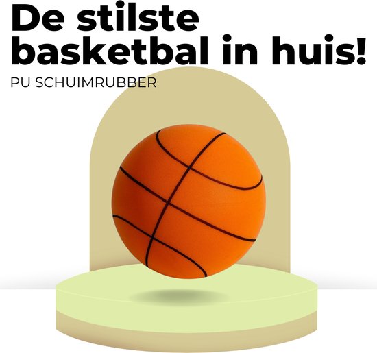 Foto: Merkloos stille basketbal in outdoor zachte en veilig geschikt voor kinderen oranje maat 7 