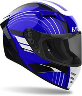 Airoh Connor Achieve Blue Gloss L - Maat L - Helm