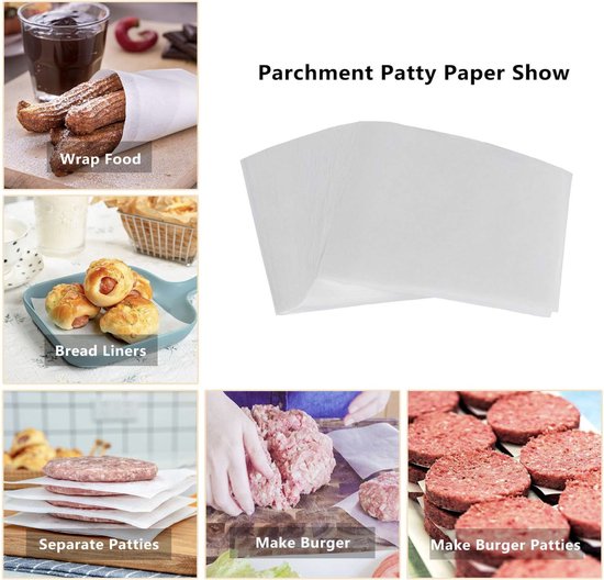 500 Stks Rond Bakpapier Met Antiaanbaklaag Voor Hamburgers En Cakes Ideaal Voor Gebruik In De Oven