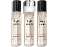 Chanel Bleu de Chanel Twist and Spray Refill - 3 x 20 ml - eau de parfum - 3 navullingen