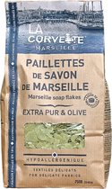 La Corvette Savon de Marseille Flocons de Savon Extra Puur & Olive - 750 grammes - Détergent de Marseille - Savon de Marseille