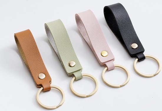 Porte-clés de Luxe Knaak - Cuir rouge - Cuir Goud - Porte-clés femmes et hommes - Cintre de sac
