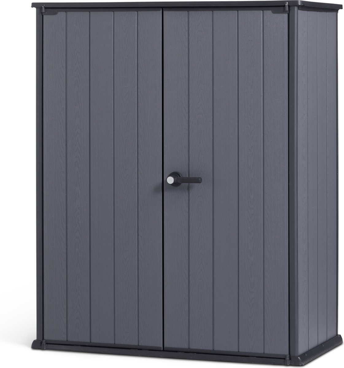 Bol.com Keter Cortina Alto Tuinkast - 1400L - 140x73,6x170,4cm - Grijs aanbieding