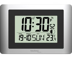 Digitale wandklok Technoline WS 8028 220x150x56mm zilver