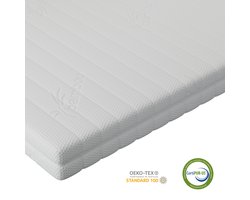 Product: Koudschuim matras 70x90x10 - box - wasbare hoes - hypoallergeen - CertiPURÂ® en Okoetex gecertificeerd, van het merk 