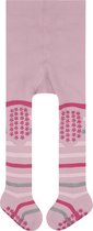 FALKE Multi Stripe Noppen op de zool katoen panty baby roze - maat 74-80