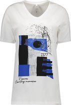 Zoso T-shirt Lindsey 242 0016/1010 White/strong Blue Dames Maat - S