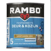 Rambo Lasure blindée pour porte et cadre Chêne clair transparent brillant 1202 - 0,75 L -