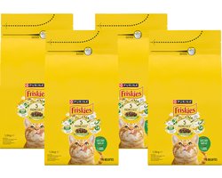Friskies droogvoer voor katten - konijn, kip & groenten - 4 x 1500g