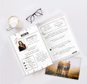 Open vriendenboek met een foto van Cindy, haar informatie en ruimte voor antwoorden.