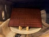 Chocolade tablet 1 kilogram 12,5 jaar in dienst gefeliciteerd | Smaak Puur