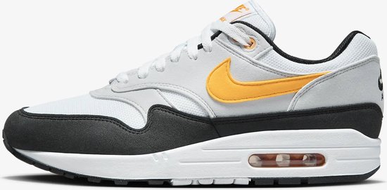 Nike- Air Max 1 - Sneakers - Mannen - Wit/Geel - Maat 42