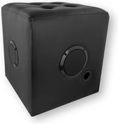 Caliber Poef met Speaker - Hocker Met Ingebouwde Bluetooth Speakers - Zwart (HPG522BT)