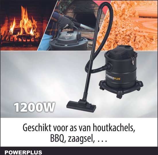 PowerPlus aszuiger 230V 1800W 20 liter met blaas en zuigfunctie en filter (POWX3018