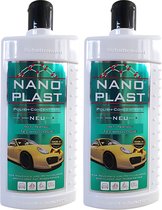 Nano Plast Car polish | 2 Stuks Autopolish | Polijstmiddel | Polijstpasta | 2x 500ml | Krasvrije autolak met diepe glans | auto | boot | brommer