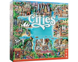 999 Games - Cities - Bordspel - Strategische uitdagingen in bekende steden - Familiespel - Gezelscha