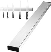 Magneetstrip van roestvrij staal, 30 cm, zelfklevend, magneetrail om te plakken, magneetstrip van roestvrij staal, kan zonder boren worden geïnstalleerd, kan ijzeren messen of