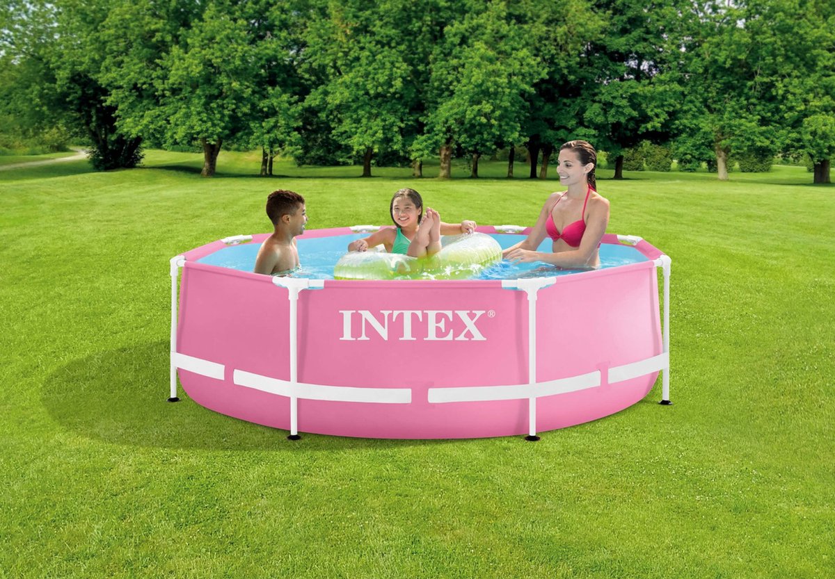 Intex Roze - Metal Frame Zwembad - 244x76cm - Rond — afbeelding 2
