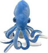 Octopus - Knuffel - Blauw - 40 cm - Pluche