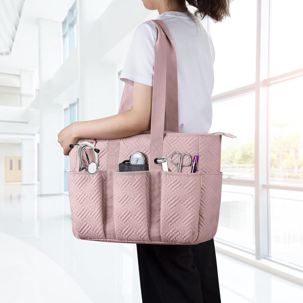 Sac de rangement pour infirmière, gestes de transport, sac médical