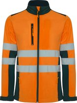 Roly Antares Soft Shell Jacket RY9303 - Navy Blue 55/Fluor Orange 223 - L