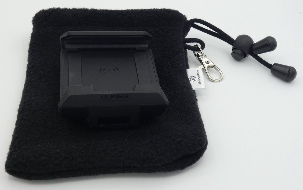 Bosch-smartphone grip L-Display- hoesje Zwart Fleece DLX